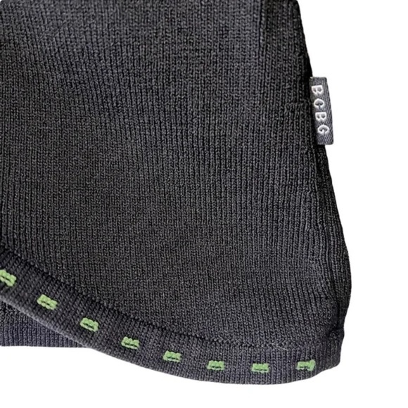 BCBGMaxAzria | Black Bow Long Sleeve Knit Cardigan Sweater, Large - Picture 5 of 7